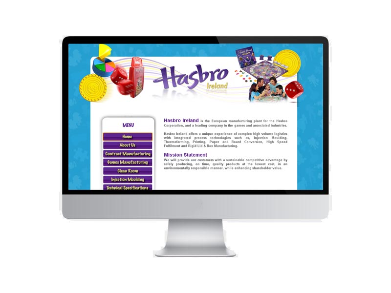 Image of Hasbro Ireland Web Site Development
